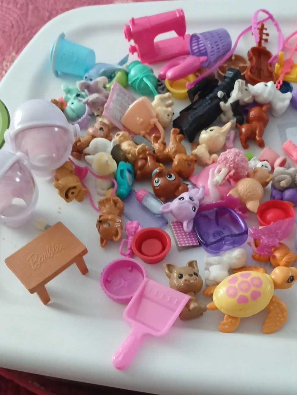 Barbie Pink and Purple Pet Playset with Cream Dog and Accessories